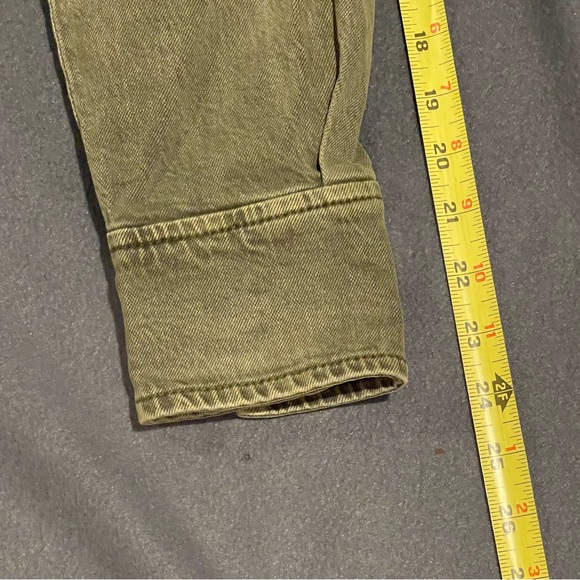 Free People jean jacket women’s‎ size small NWOT green - Picture 9 of 11